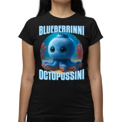 Blueberrinni Octopussini - Italian Brainrot - chobotnica čučoriedka - dámske tričko s potlačou
