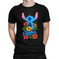Aloha - pánske tričko s potlačou pre fanúšikov Lilo i Stitch