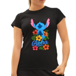 Aloha - dámske tričko s potlačou pre fanúšikov Lilo i Stitch