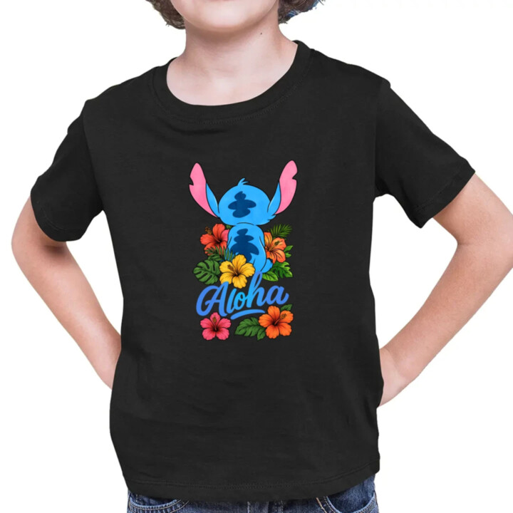 Aloha - detské tričko s potlačou pre fanúšikov Lilo i Stitch