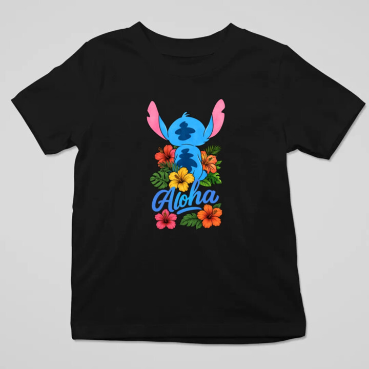 Aloha - detské tričko s potlačou pre fanúšikov Lilo i Stitch