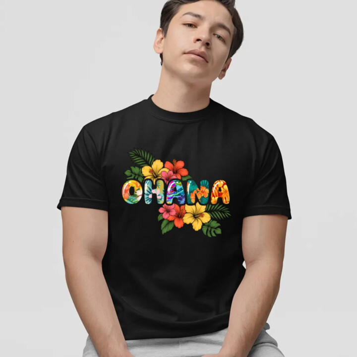 Ohana - pánske tričko s potlačou pre fanúšikov Lilo i Stitch