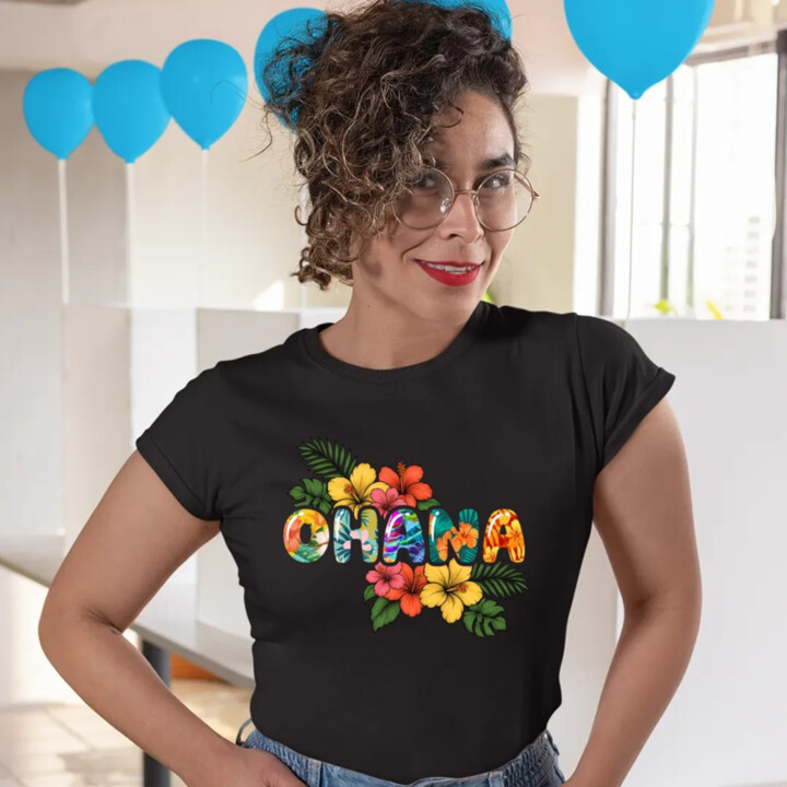 Ohana - dámske tričko s potlačou pre fanúšikov Lilo i Stitch
