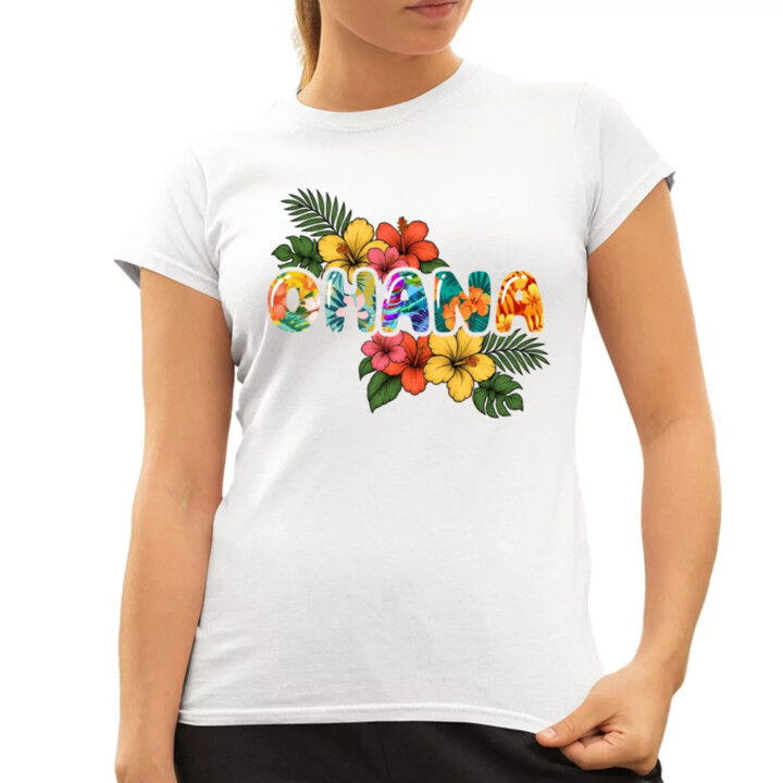 Ohana - dámske tričko s potlačou pre fanúšikov Lilo i Stitch