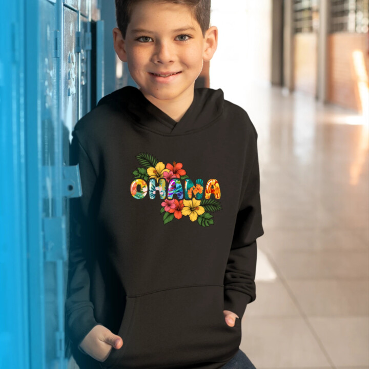 Ohana - detská mikina s kapucňou pre fanúšikov Lilo i Stitch