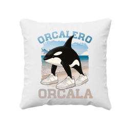 Orcalero Orcala - kosatka v topánkach - Italian Brainrot - vankúš s potlačou