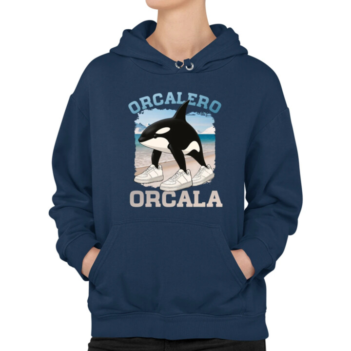 Orcalero Orcala - kosatka v topánkach - Italian Brainrot  - dámska mikina s potlačou