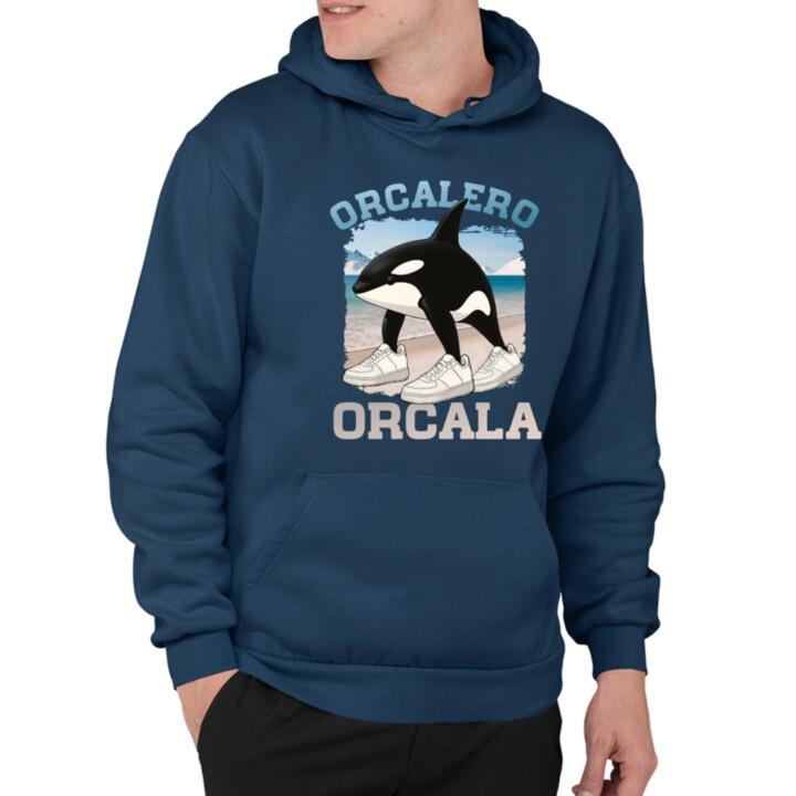 Orcalero Orcala - kosatka v topánkach - Italian Brainrot  - pánska mikina s potlačou