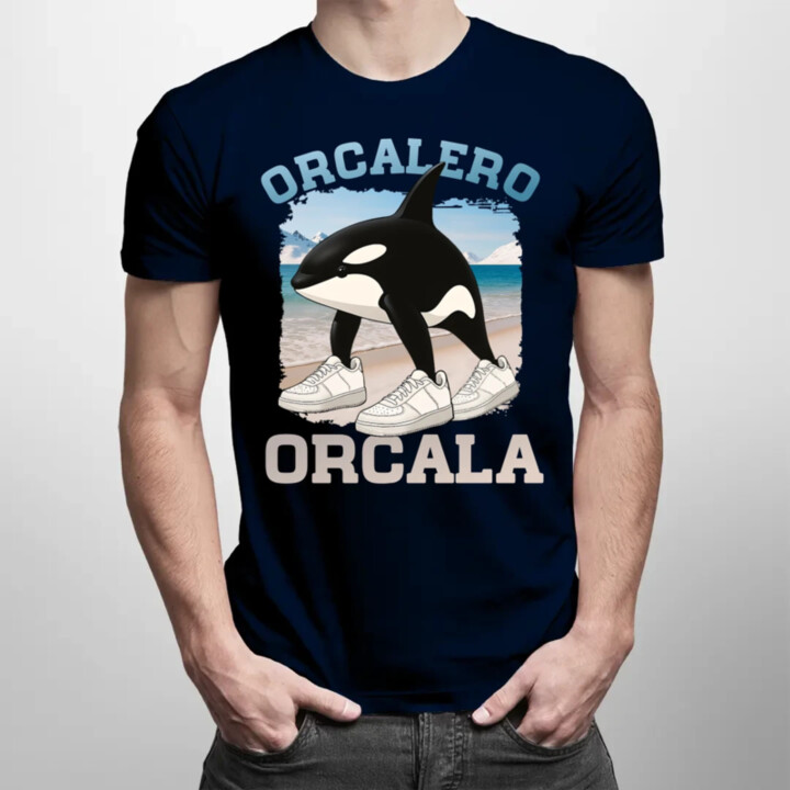 Orcalero Orcala - kosatka v topánkach - Italian Brainrot - pánske tričko s potlačou