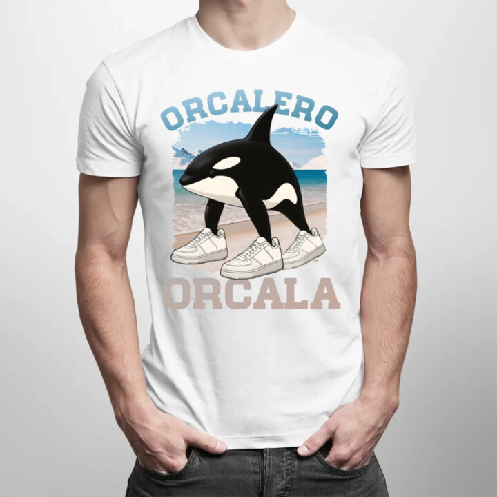 Orcalero Orcala - kosatka v topánkach - Italian Brainrot - pánske tričko s potlačou