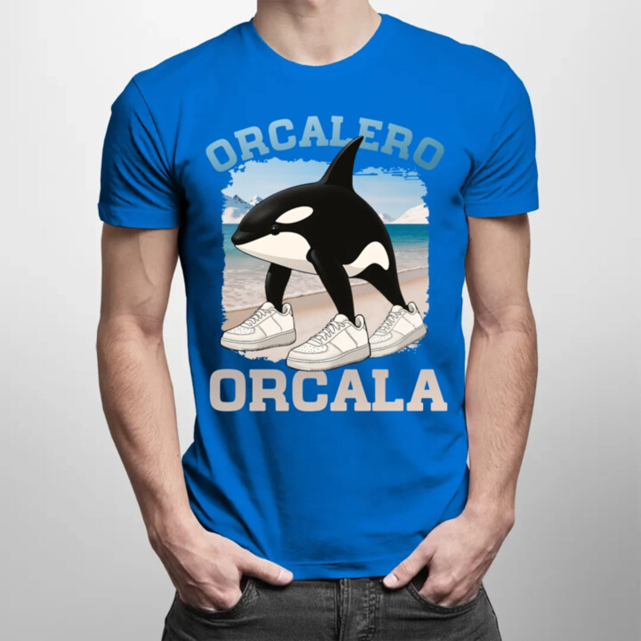Orcalero Orcala - kosatka v topánkach - Italian Brainrot - pánske tričko s potlačou