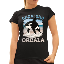 Orcalero Orcala - kosatka v topánkach - Italian Brainrot - dámske tričko s potlačou
