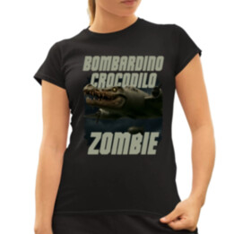 Bombardino Crocodilo zombie - krokodíl bombardér - Italian Brainrot - dámske tričko s potlačou