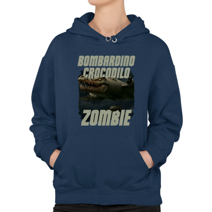 Bombardino Crocodilo zombie - krokodíl bombardér - Italian Brainrot  - dámska mikina s potlačou