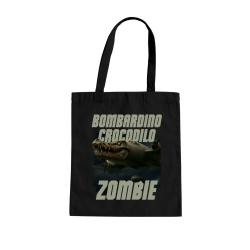 Bombardino Crocodilo zombie - krokodíl bombardér - Italian Brainrot - taška s potlačou