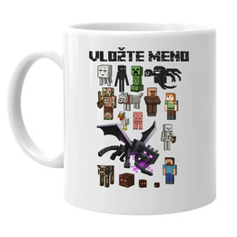 Minecraftový tím - keramický hrnček s potlačou pre fanúšikov Minecraftu - personalizovaný produkt