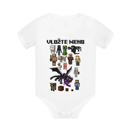 Minecraftový tím  - body s potlačou pre fanúšikov Minecraftu - personalizovaný produkt