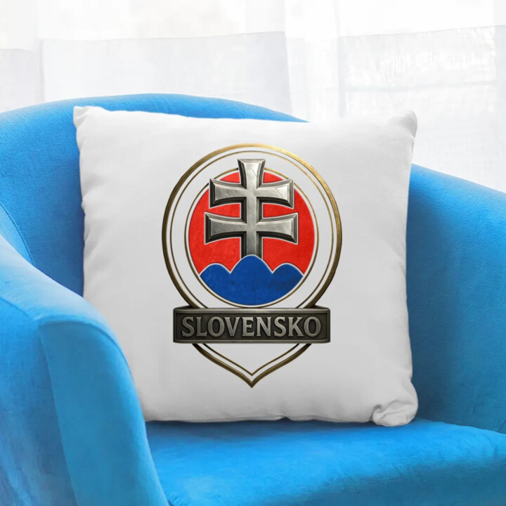 Slovensko - Strieborný Kríž - vankúš s potlačou