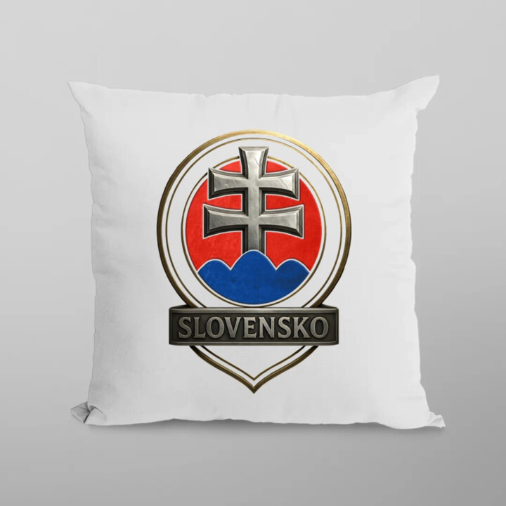 Slovensko - Strieborný Kríž - vankúš s potlačou
