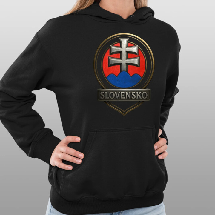 Slovensko - Strieborný Kríž  - dámska mikina s potlačou