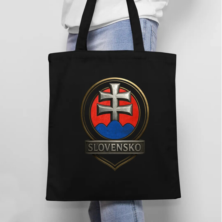 Slovensko - Strieborný Kríž - taška s potlačou