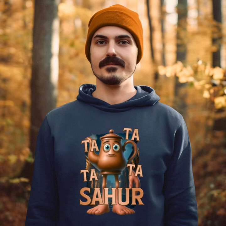 Ta Ta Ta Ta Sahur - Italian Brainrot - chodiaca kanvica  - pánska mikina s potlačou