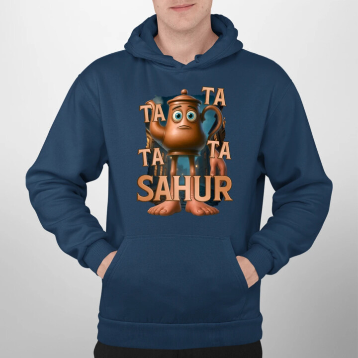 Ta Ta Ta Ta Sahur - Italian Brainrot - chodiaca kanvica  - pánska mikina s potlačou