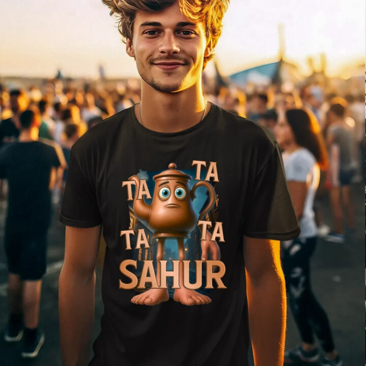Ta Ta Ta Ta Sahur - Italian Brainrot - chodiaca kanvica - pánske tričko s potlačou