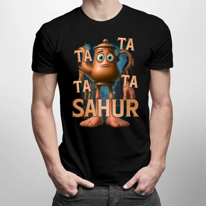Ta Ta Ta Ta Sahur - Italian Brainrot - chodiaca kanvica - pánske tričko s potlačou
