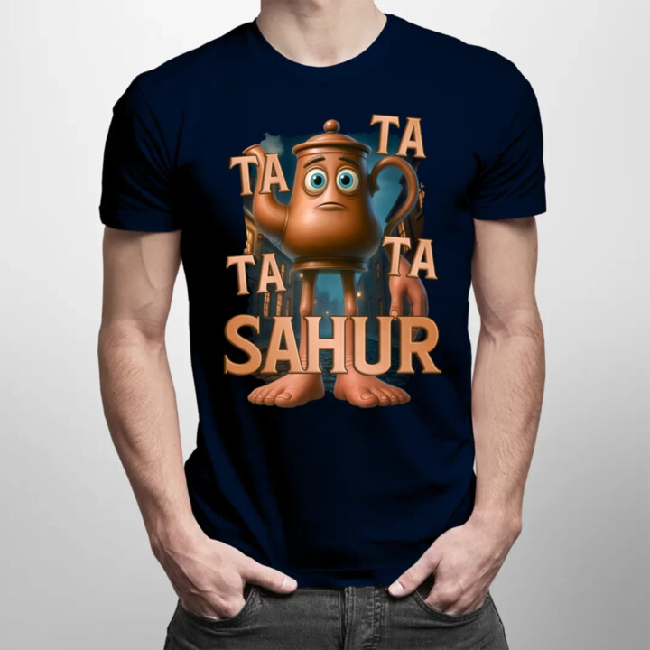 Ta Ta Ta Ta Sahur - Italian Brainrot - chodiaca kanvica - pánske tričko s potlačou