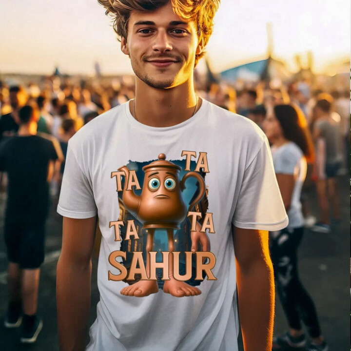 Ta Ta Ta Ta Sahur - Italian Brainrot - chodiaca kanvica - pánske tričko s potlačou