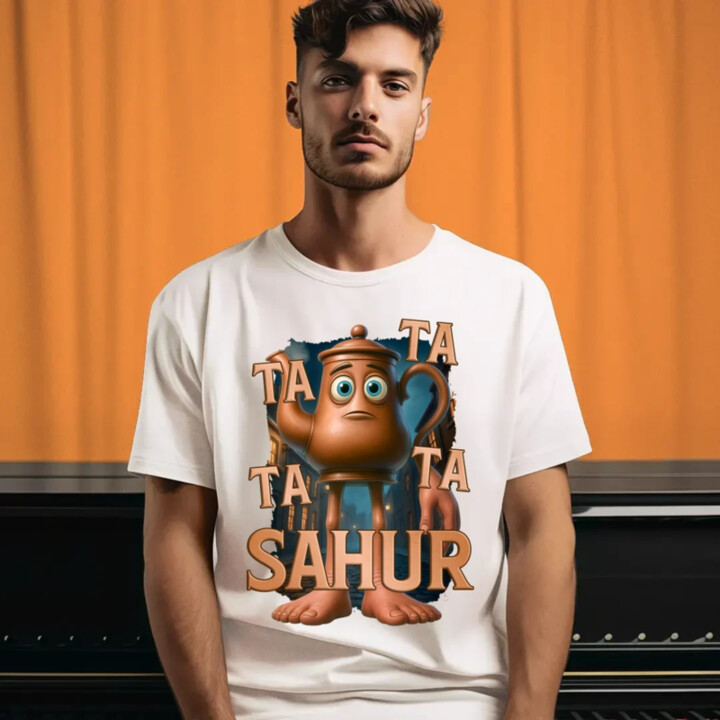 Ta Ta Ta Ta Sahur - Italian Brainrot - chodiaca kanvica - pánske tričko s potlačou