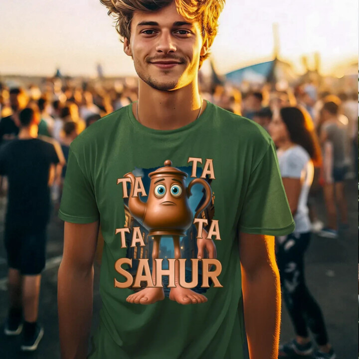 Ta Ta Ta Ta Sahur - Italian Brainrot - chodiaca kanvica - pánske tričko s potlačou