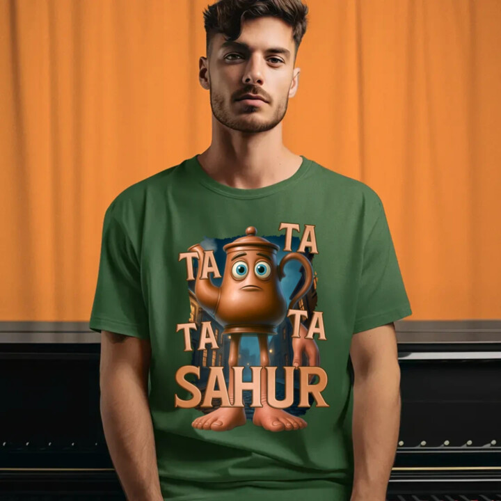 Ta Ta Ta Ta Sahur - Italian Brainrot - chodiaca kanvica - pánske tričko s potlačou