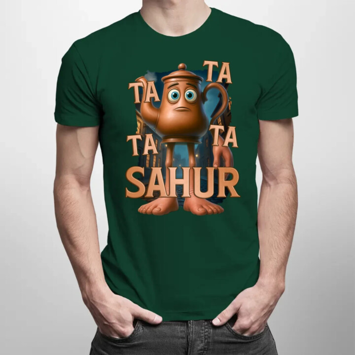 Ta Ta Ta Ta Sahur - Italian Brainrot - chodiaca kanvica - pánske tričko s potlačou