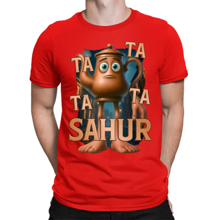 Ta Ta Ta Ta Sahur - Italian Brainrot - chodiaca kanvica - pánske tričko s potlačou