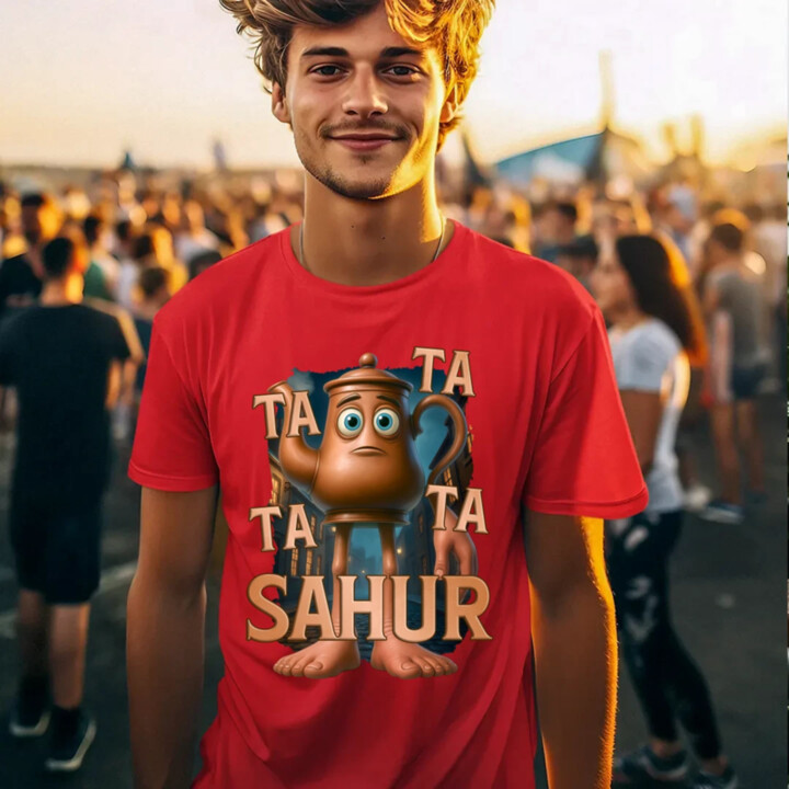 Ta Ta Ta Ta Sahur - Italian Brainrot - chodiaca kanvica - pánske tričko s potlačou