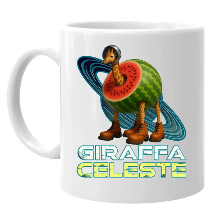 Giraffa celeste - Italian Brainrot - žirafa v melóne - keramický hrnček s potlačou