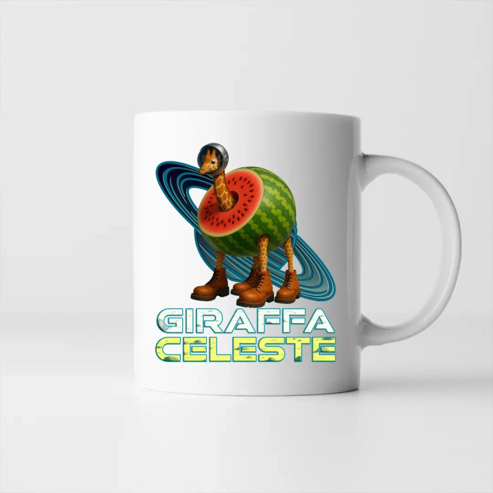 Giraffa celeste - Italian Brainrot - žirafa v melóne - keramický hrnček s potlačou