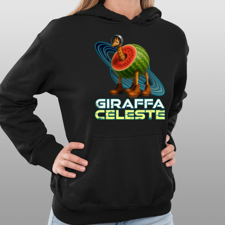 Giraffa celeste - Italian Brainrot - žirafa v melóne  - dámska mikina s potlačou