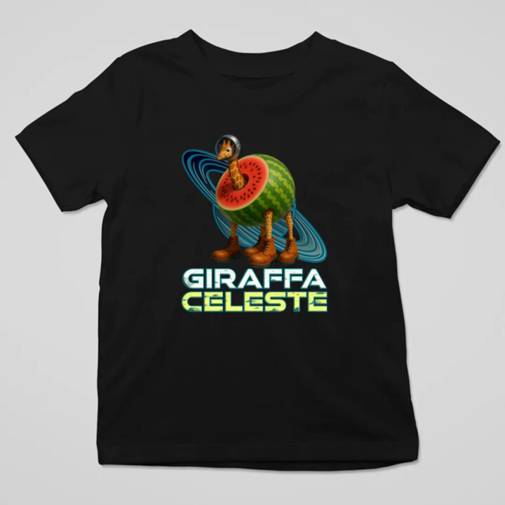 Giraffa celeste - Italian Brainrot - žirafa v melóne - detské tričko s potlačou