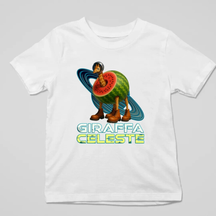 Giraffa celeste - Italian Brainrot - žirafa v melóne - detské tričko s potlačou