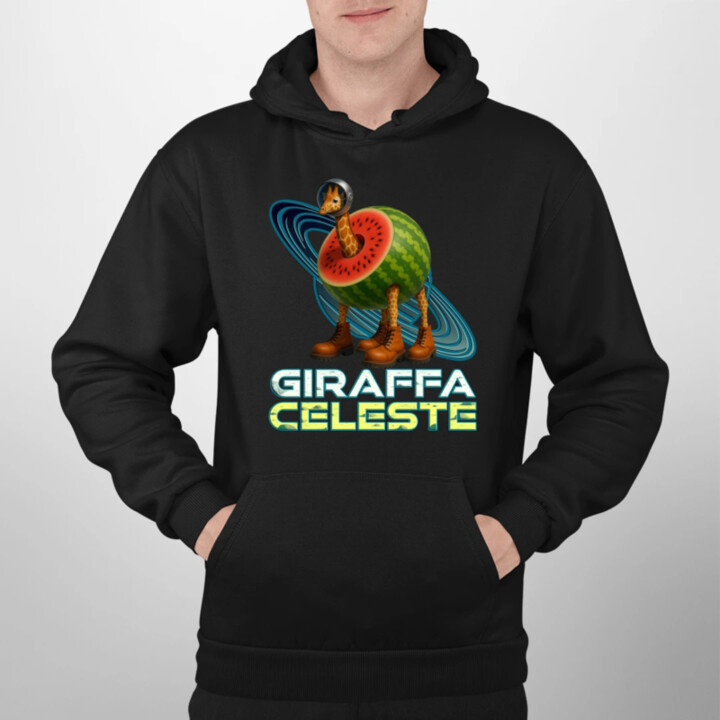 Giraffa celeste - Italian Brainrot - žirafa v melóne  - pánska mikina s potlačou
