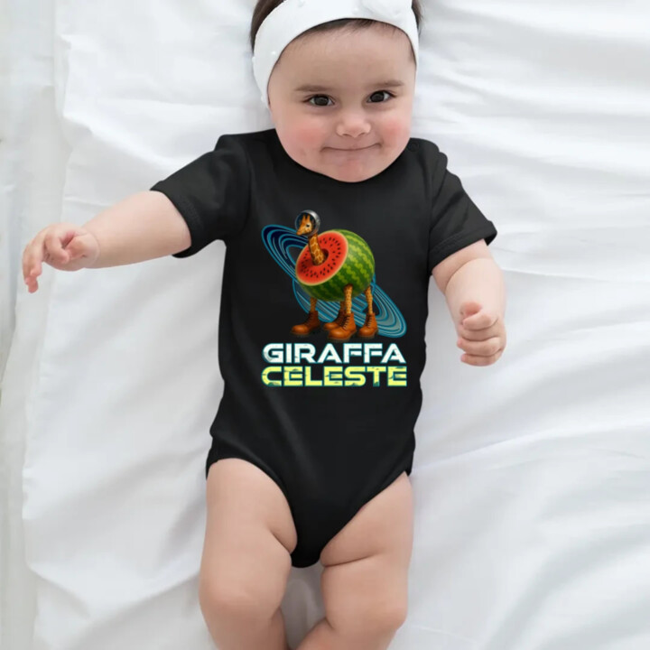 Giraffa celeste - Italian Brainrot - žirafa v melóne  - body s potlačou