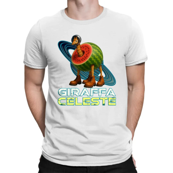 Giraffa celeste - Italian Brainrot - žirafa v melóne - pánske tričko s potlačou