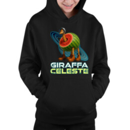 Giraffa celeste - Italian Brainrot - žirafa v melóne - detská mikina s kapucňou