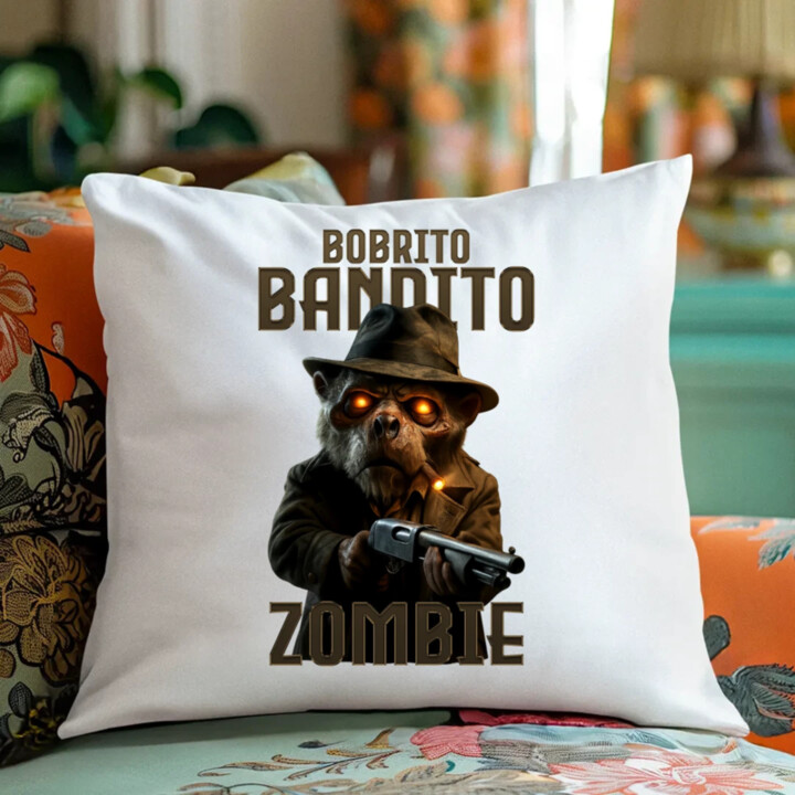 Bobrito Bandito Zombie - Italian Brainrot - bobor bandita - vankúš s potlačou