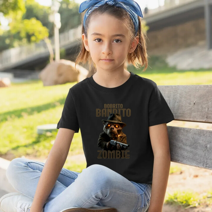 Bobrito Bandito Zombie - Italian Brainrot - bobor bandita - detské tričko s potlačou