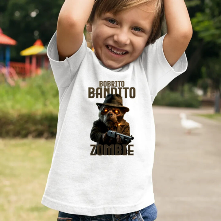 Bobrito Bandito Zombie - Italian Brainrot - bobor bandita - detské tričko s potlačou