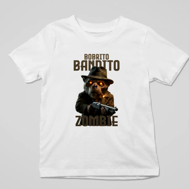 Bobrito Bandito Zombie - Italian Brainrot - bobor bandita - detské tričko s potlačou